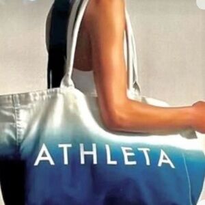 ATHLETA Limited Edition Blue Ombré Canvas Tote